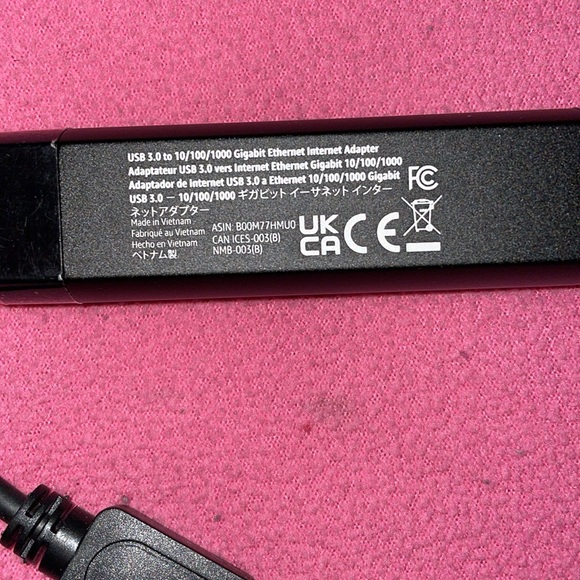 NEW USB 3.0 to 10/100/1000 Gigabit Ethernet
Internet Adapter for type C device - Picture 6 of 9